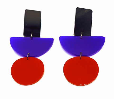 Raise the Vibration plexiglas earrings